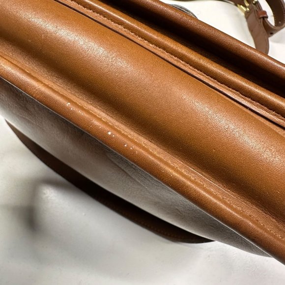 Coach Vintage Prairie Bag 9954 Crossbody Shoulder Bag in British Tan Leather - Picture 13 of 16